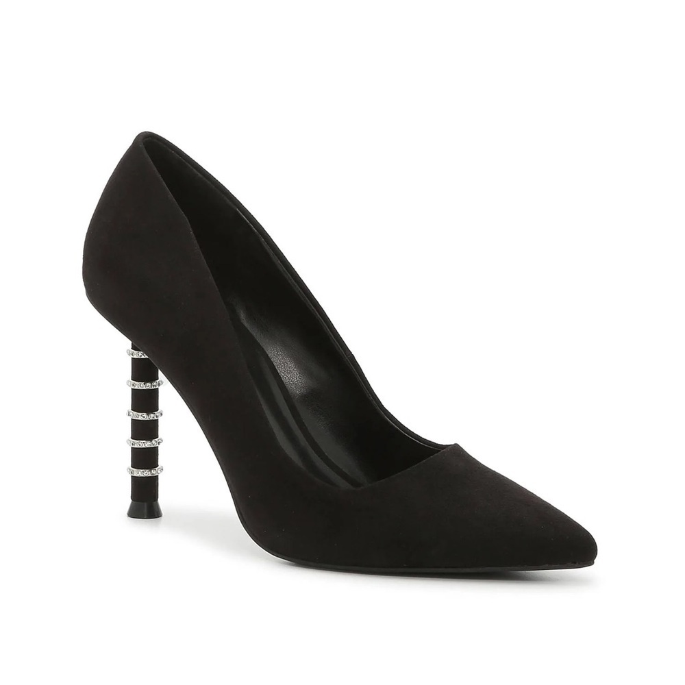 Jennifer Lopez Shoes Jlo Parlow 2 Jeweled Black Pump Heels. Size 9